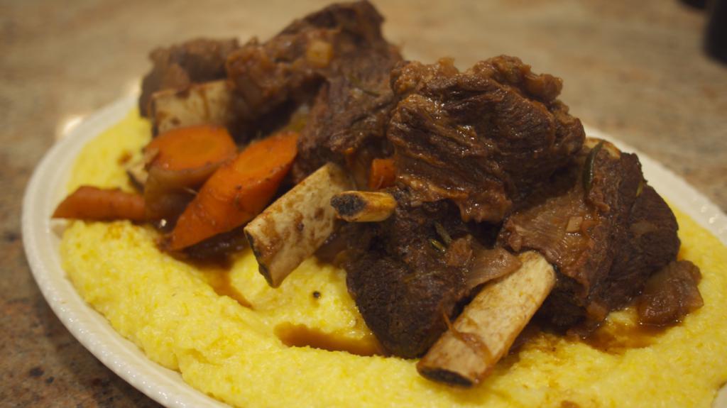 Braised Beef Short Ribs with Polenta