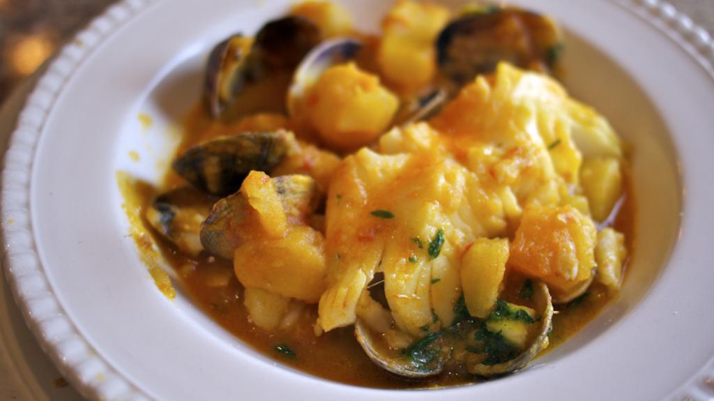 Spanish Fish Stew with Clams
