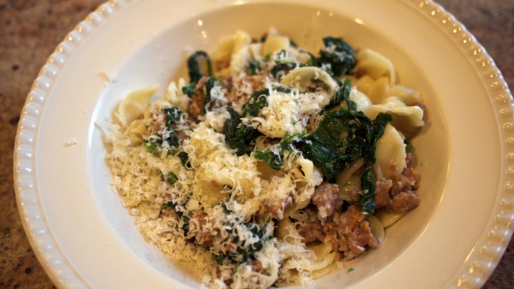 Orecchiette Pasta with Sausage and Rapini